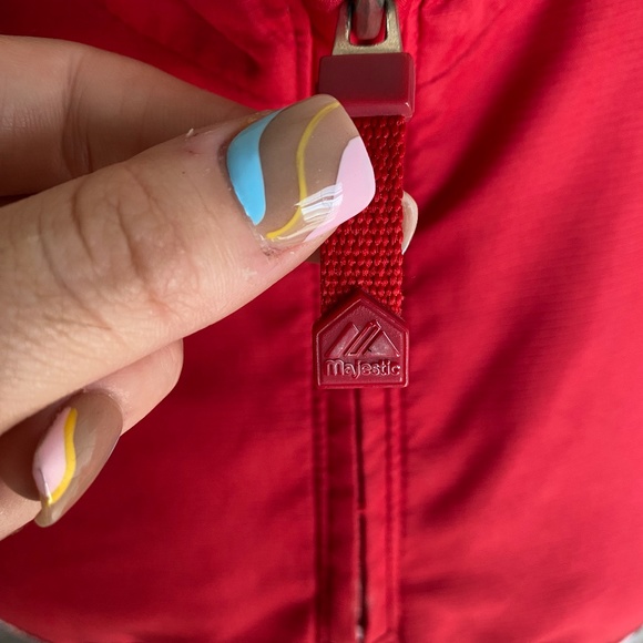 Vintage Majestic Washington Nationals 3/4 Zip Jacket - Picture 4 of 9